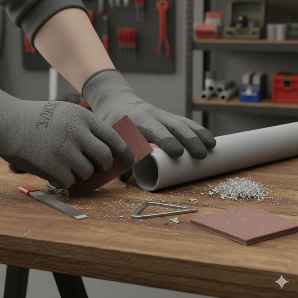 Ebavurage et chanfreinage tube pvc